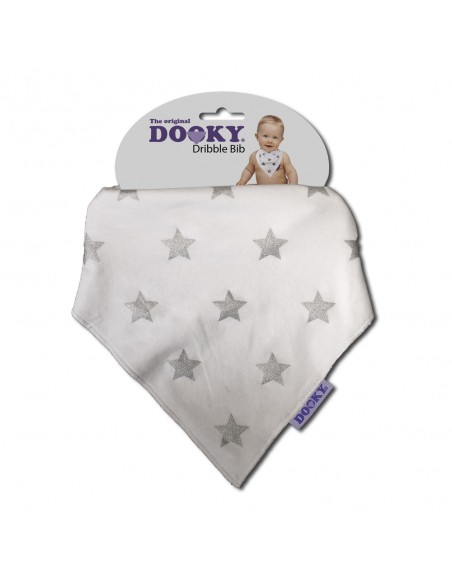 Dooky Bib - Silver Stars