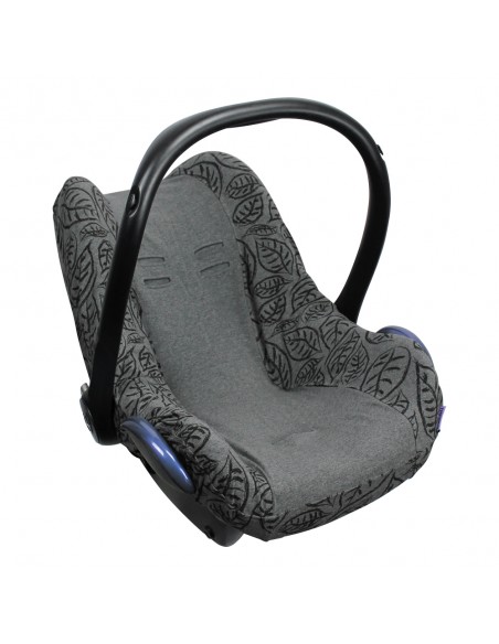 Dooky Seat Cover - Grey Leaves