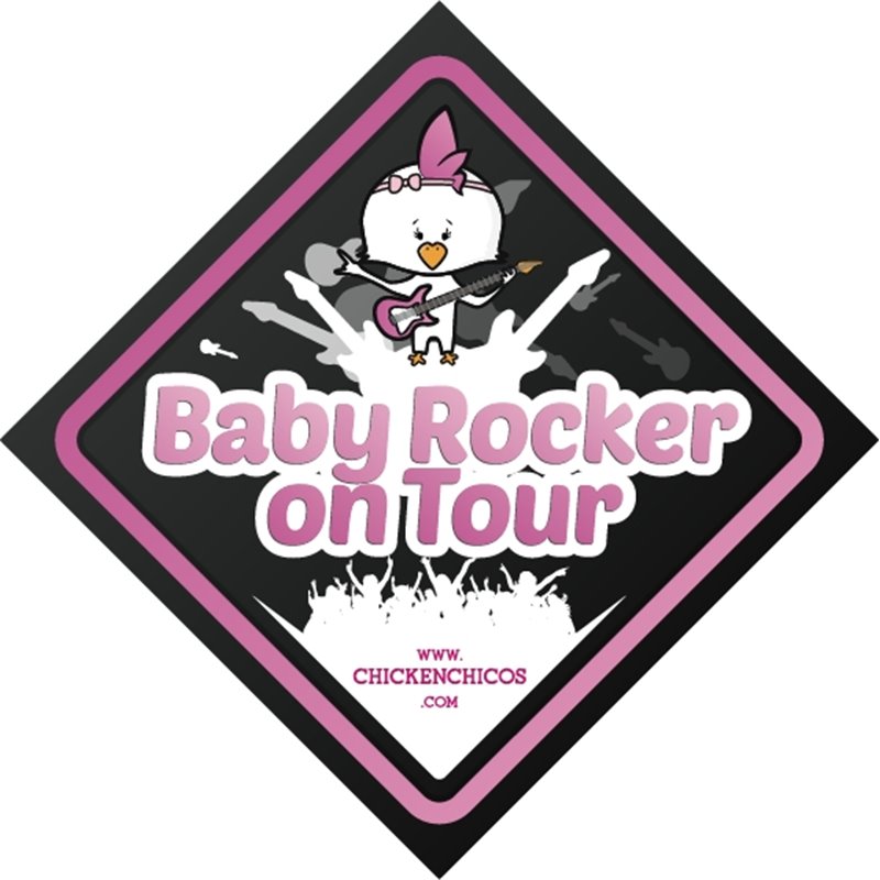 Car Sticker Rocker on Tour Girl