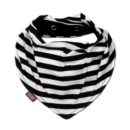 Babete Impermeável Bandana - White Stripes