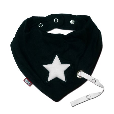 Rock Star Bib with Pacifier clip holder