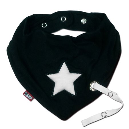 Rock Star Bib with Pacifier clip holder