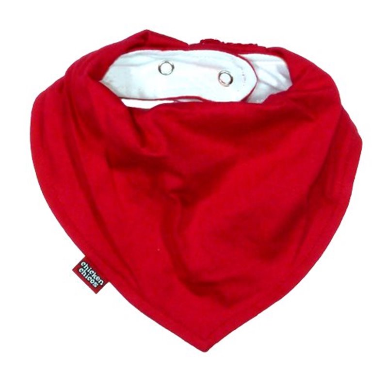 Babete Impermeável Bandana - Vermelho