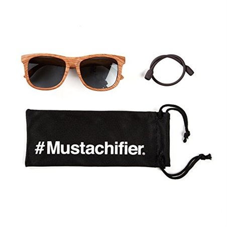 Mustachifier Baby Opticals Golds - Wood Finish