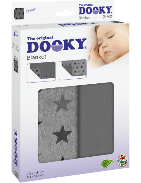 Dooky Blanket - Grey Stars