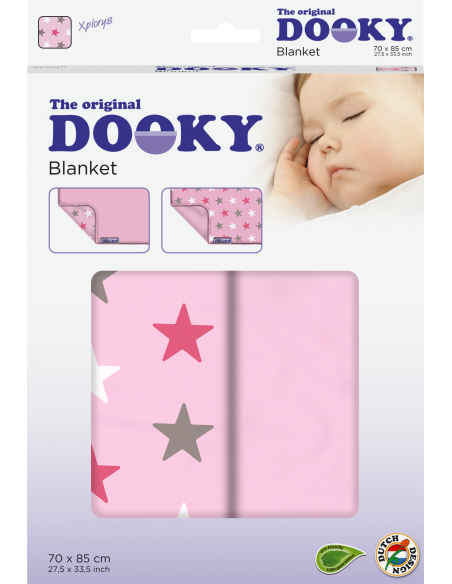 Dooky Blanket - Pink Stars