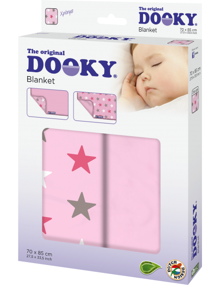 Dooky Blanket - Pink Stars