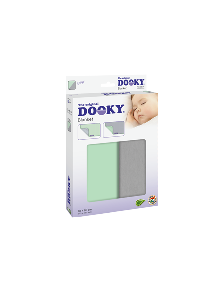 Dooky Blanket - Mint-Grey