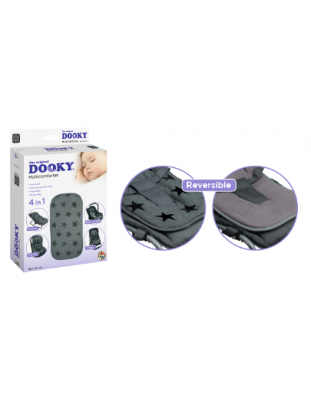 Dooky Multicomforter - Grey Stars